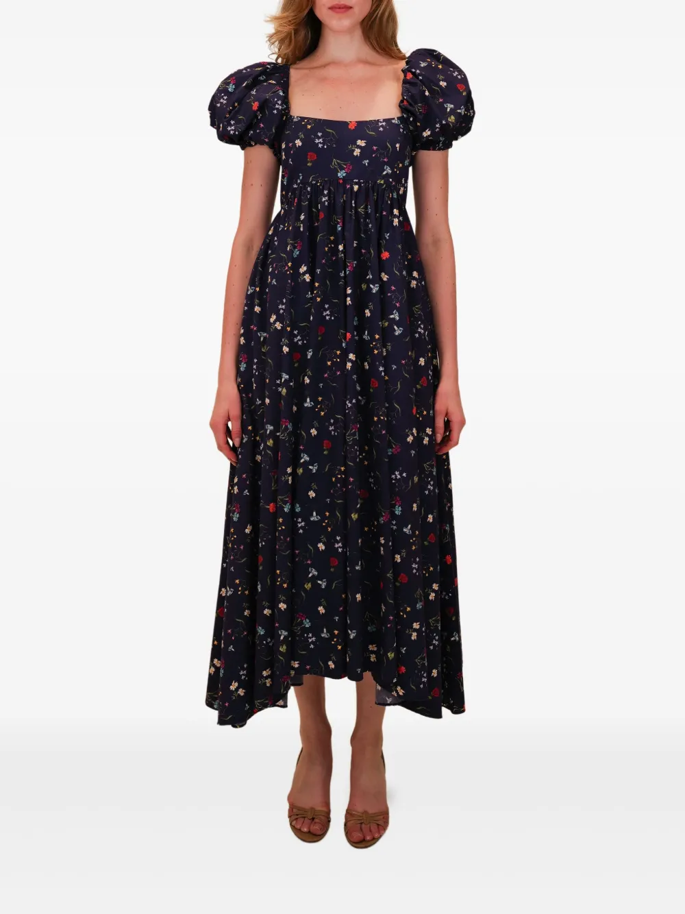 AZEEZA Rory puff-sleeve floral midi dress | Day Dresses | Image 2