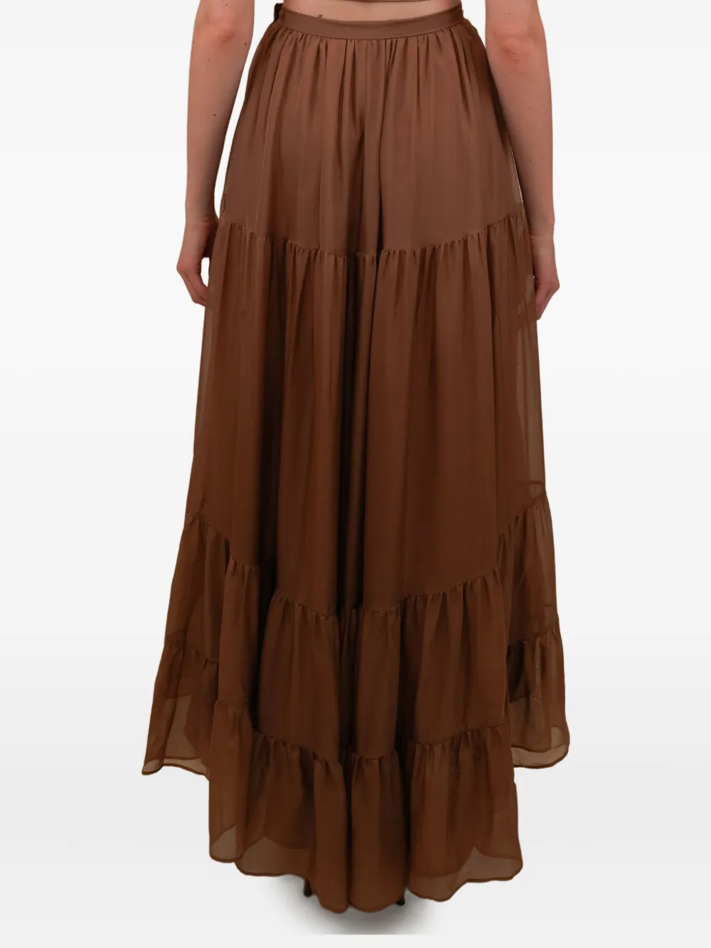 Azeeza Tamar Maxi Skirt In Brown