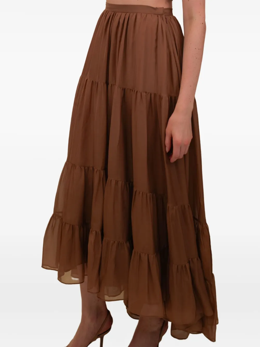 AZEEZA Tamar maxi-rok Bruin