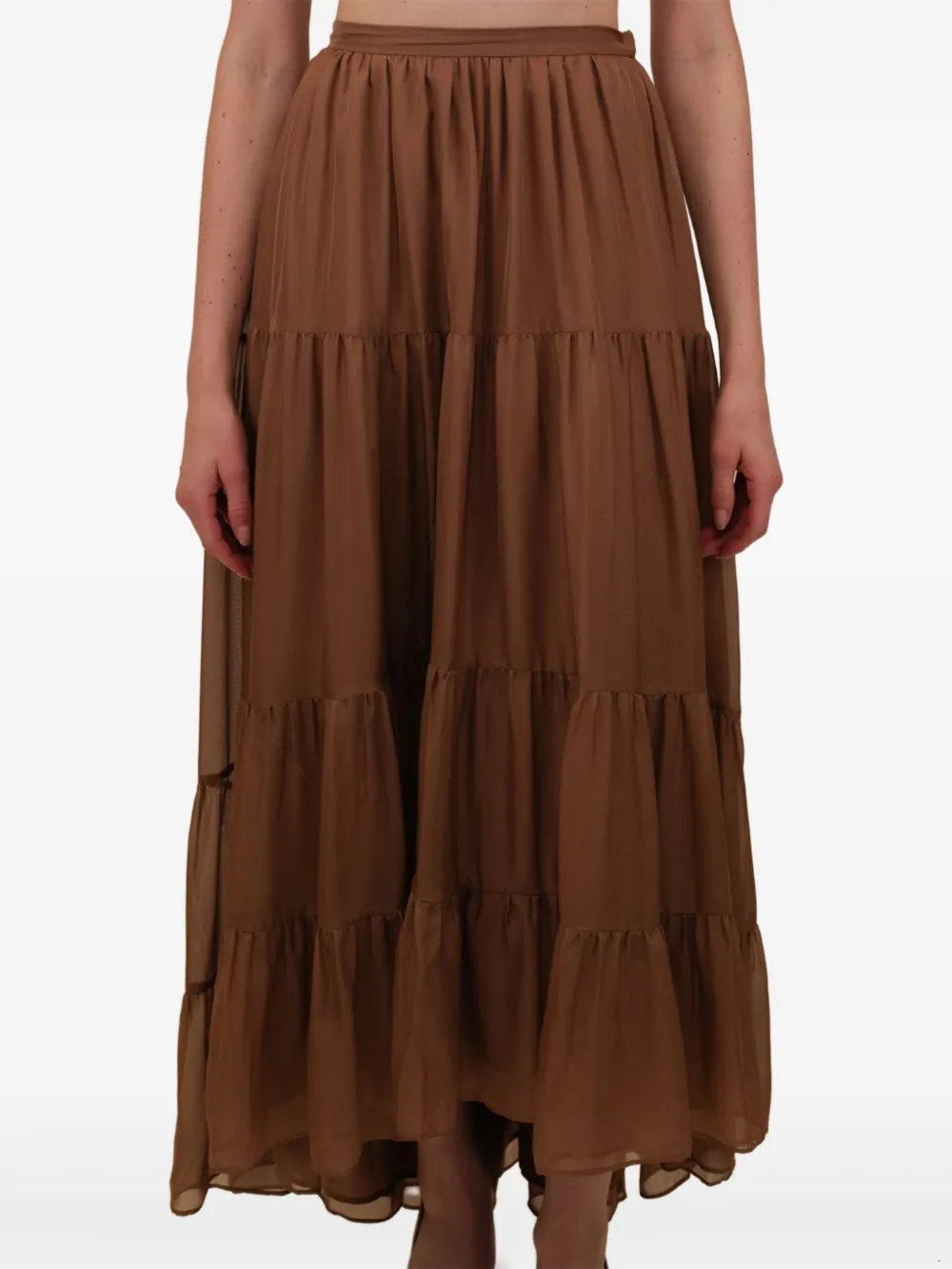 AZEEZA Tamar maxi-rok Bruin