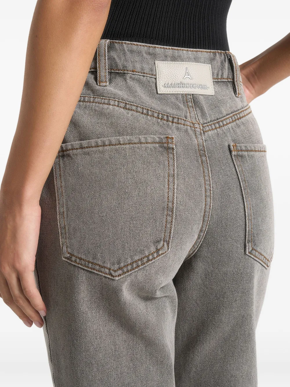 Manière De Voir Abbie Flared Jeans In Gray
