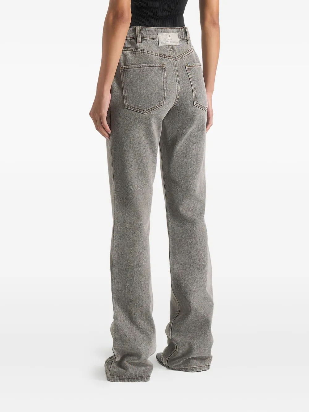 Manière De Voir Abbie Flared Jeans In Gray