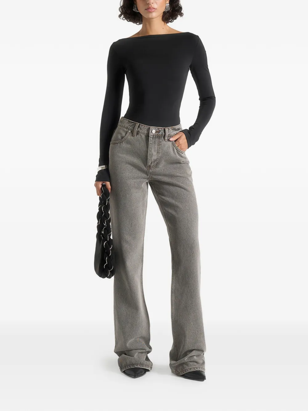 Manière De Voir Abbie flared jeans Grijs