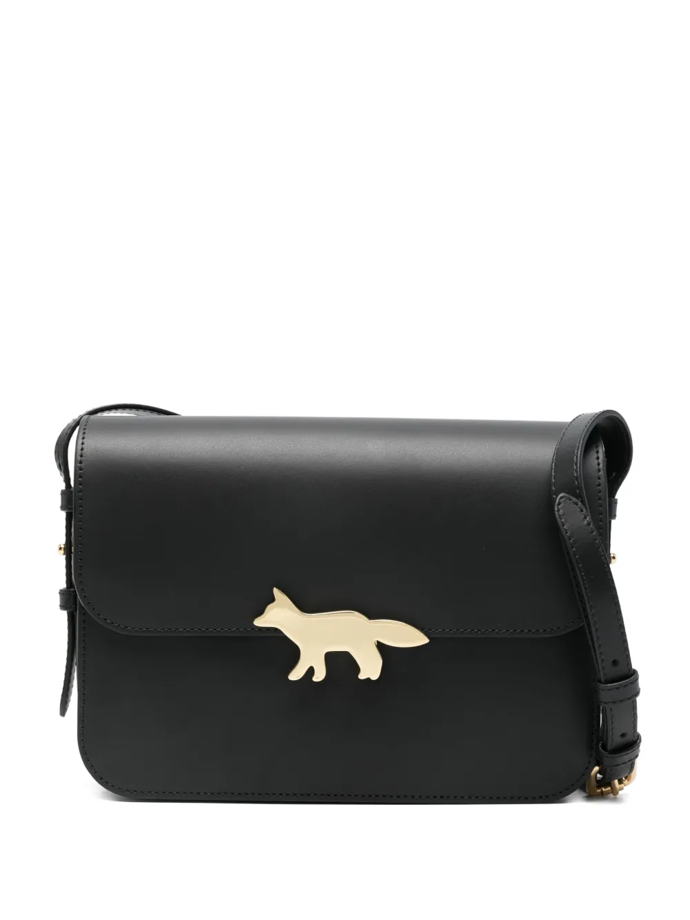 Maison Kitsuné フォックスヘッド ショルダーバッグ - ブラック Maison Kitsuné フォックスヘッド ショルダーバッグ - ブラック
