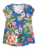 Johnny Was The Bobbie crop set - Blue