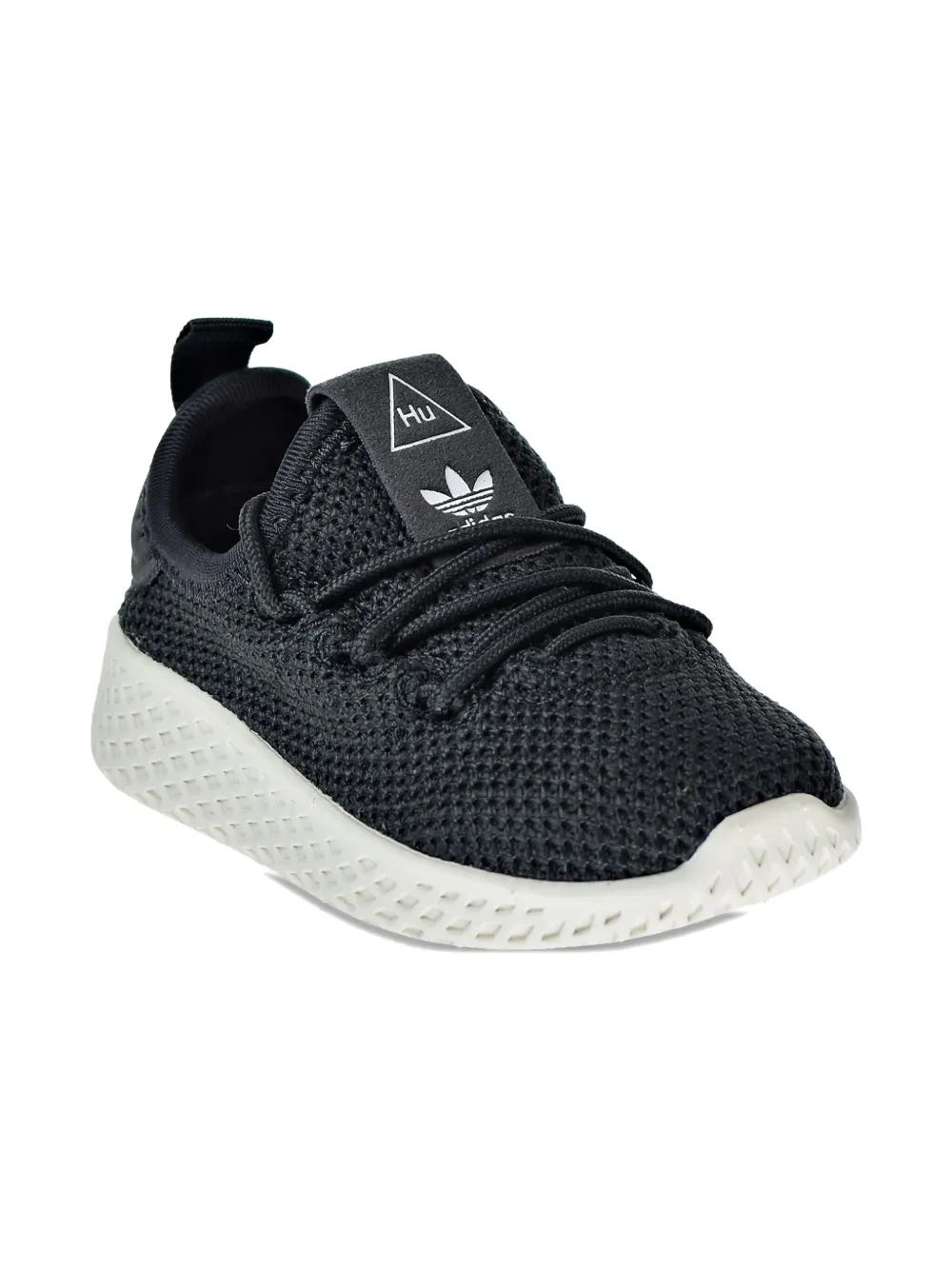 Adidas Kids Pharrell Williams Tennis HU "Carbon Carbon Chalk White" sneakers Black