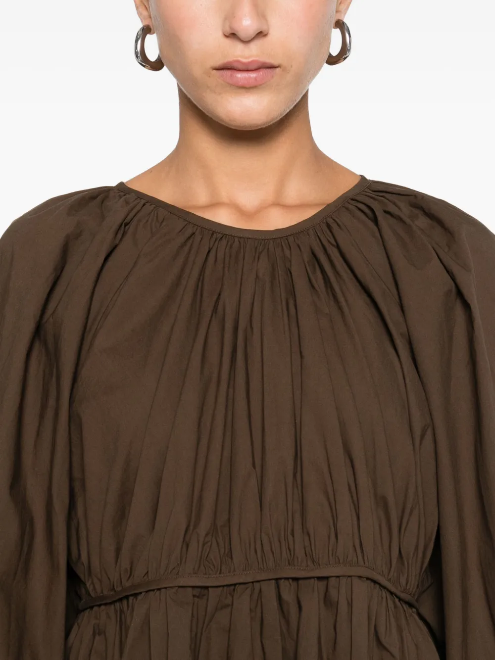 Cecilie Bahnsen Katoenen blouse Bruin