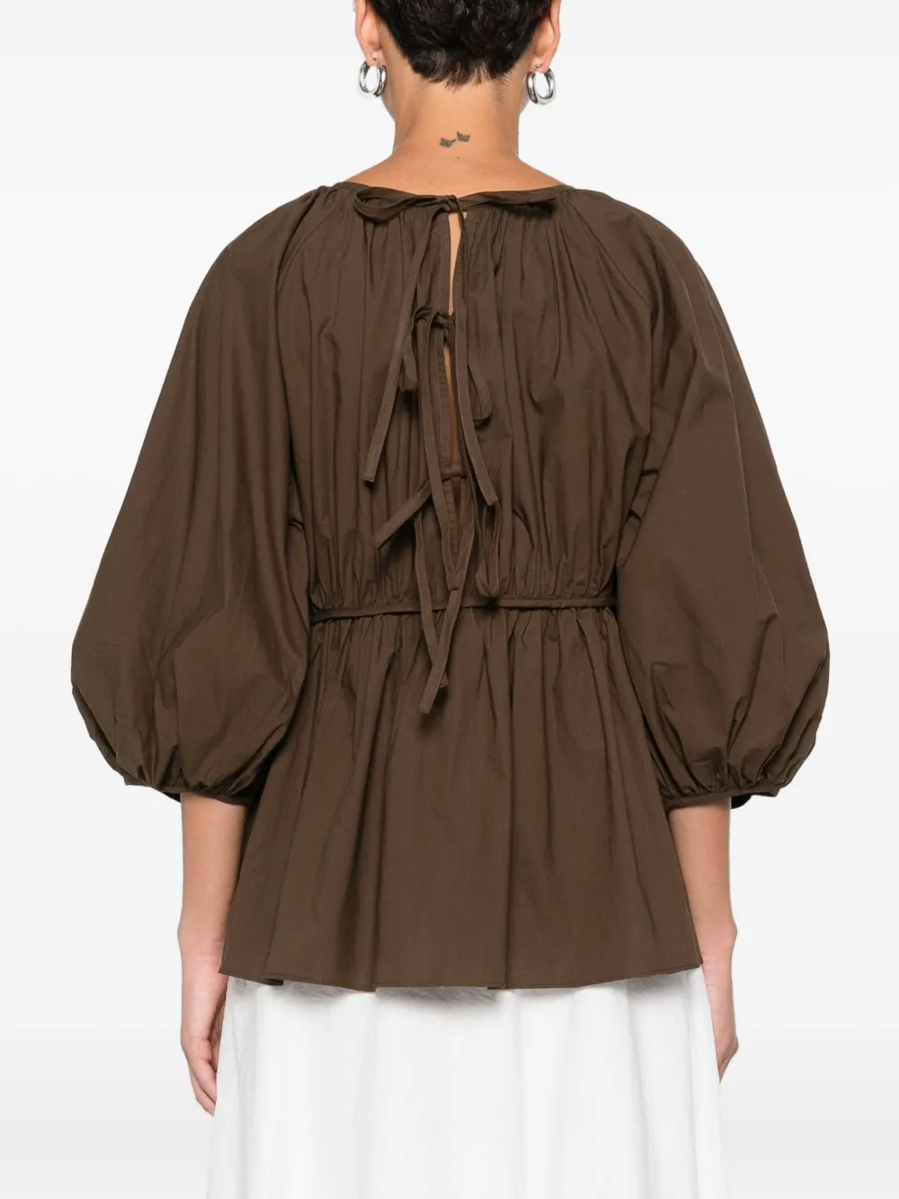 Cecilie Bahnsen Katoenen blouse Bruin