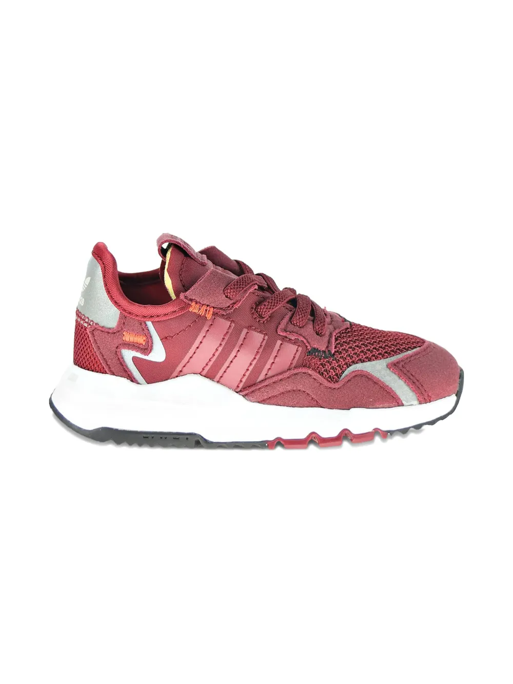 Adidas Kids Nite Jogger "Collegiate Burgundy Cloud White" sneakers Red