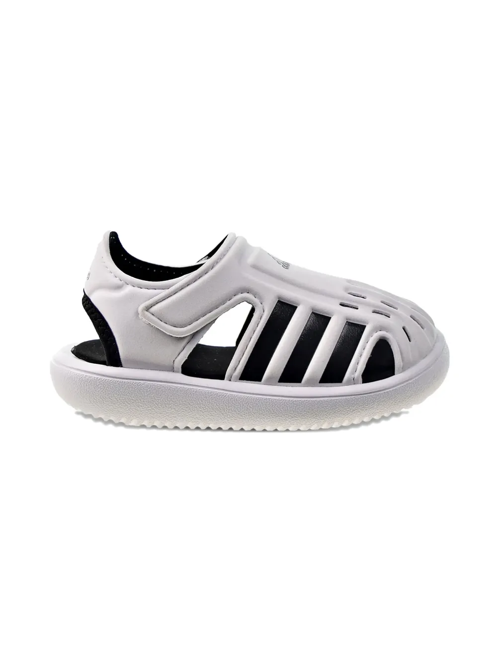 adidas Kids three-stripe water sandals White