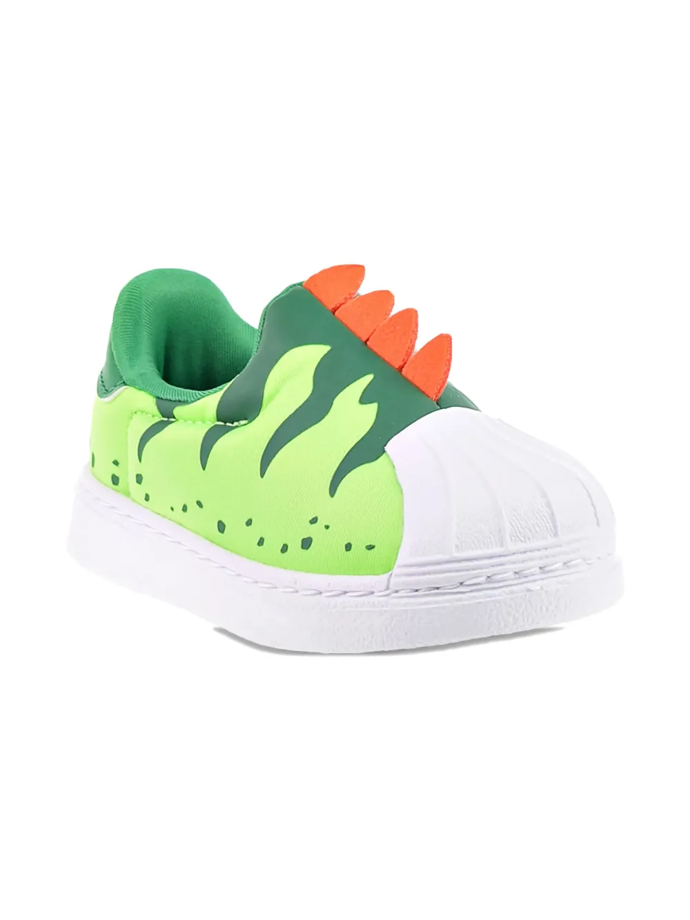 Adidas Kids Superstar 360 "Dinosaur Team Solar Green Team Green Cloud White" sneakers
