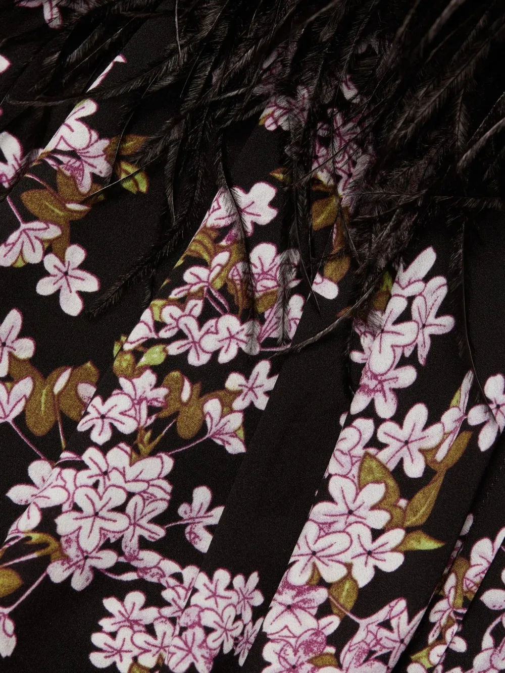 Bronx And Banco Nadine Floral Mini Dress In Black