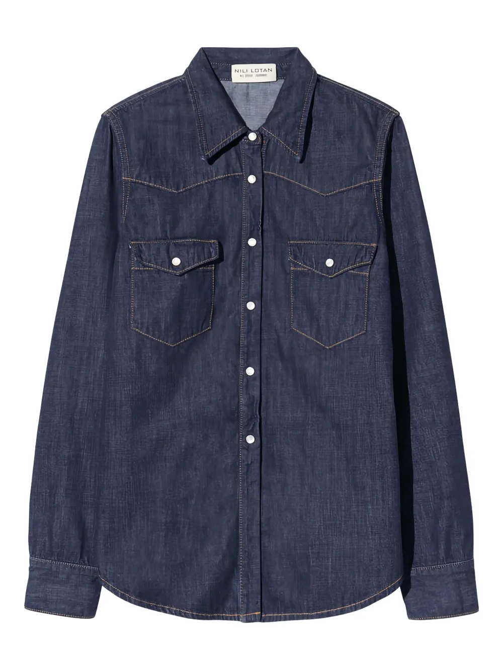 Nili Lotan Travis chest-pocket shirt - Blu