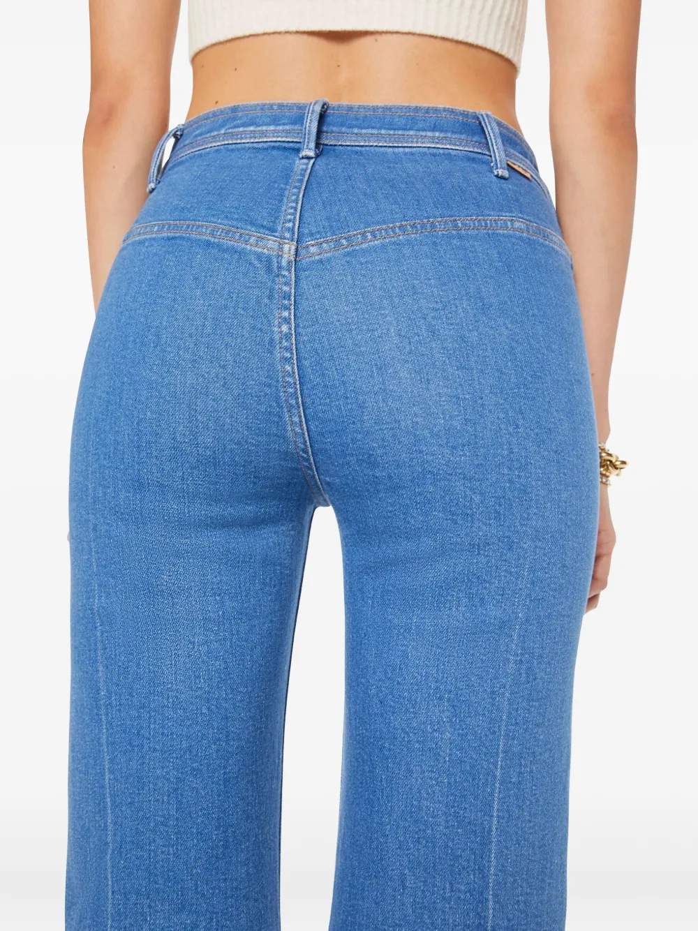 MOTHER Pocketbook Hustler Roller Heel jeans Blauw