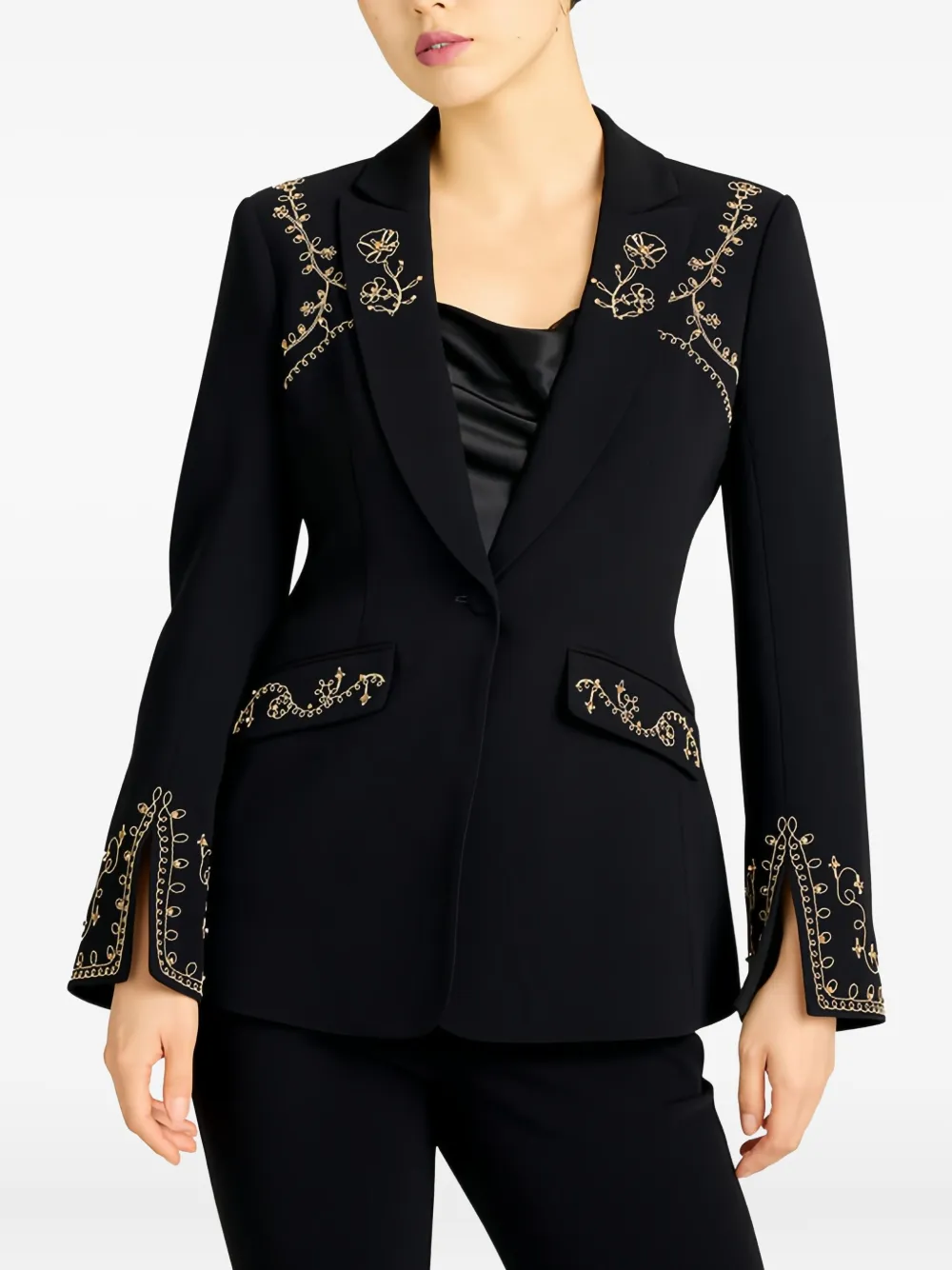 Cinq À Sept Cheyenne Soutache Embellished Blazer In Multi
