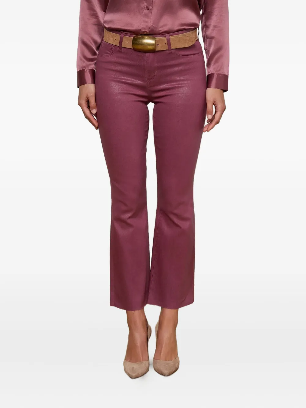 L'Agence Kendra high-waist flared jeans Roze