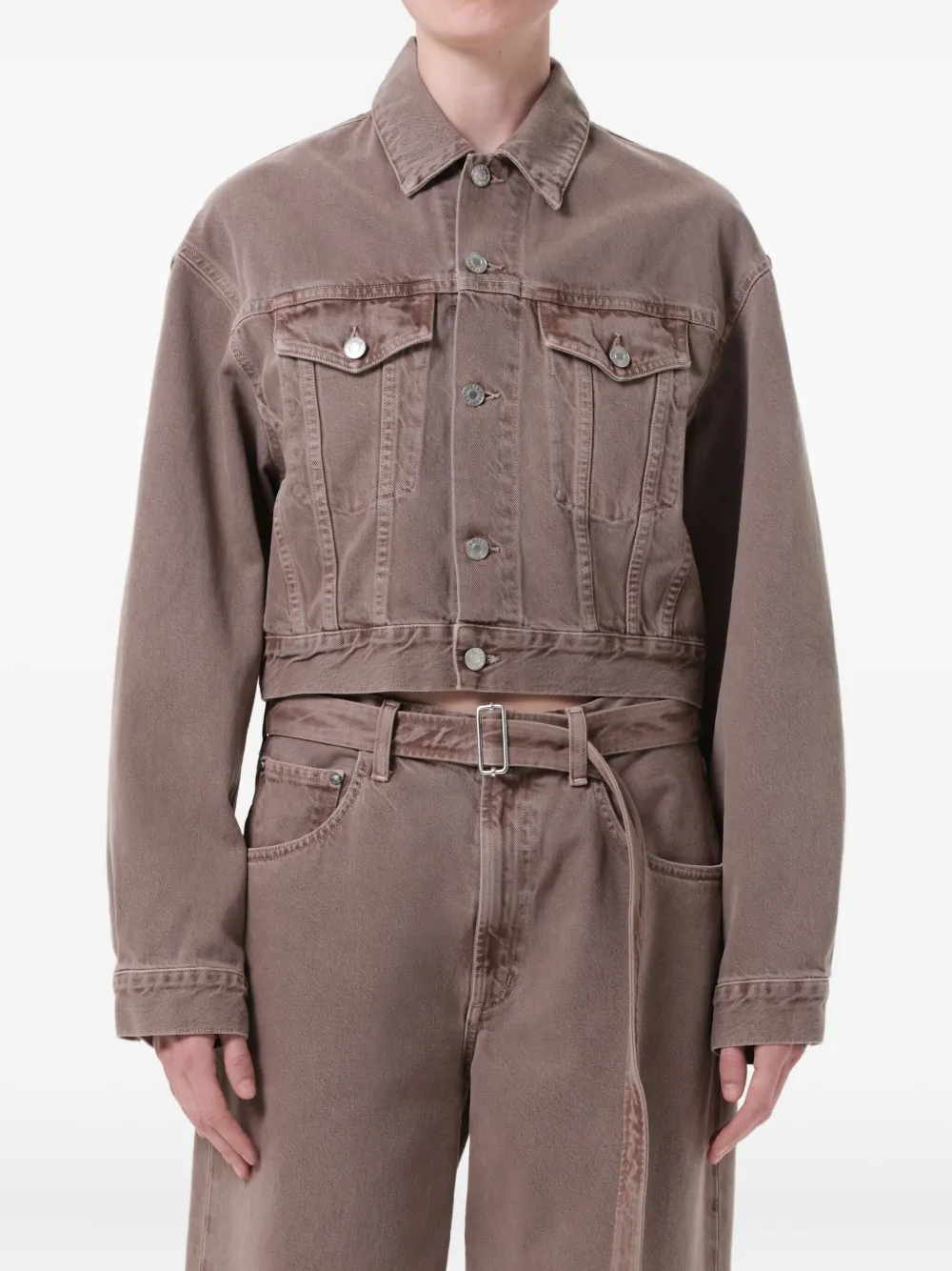 AGOLDE Radley buttoned jacket | Brown | Image 1