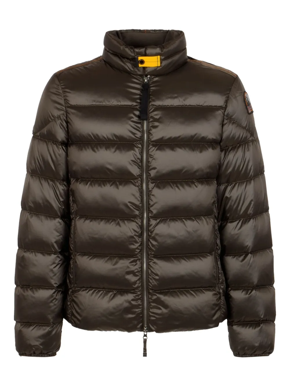 Parajumpers quilted logo-patch jacket | Brown | Image 1