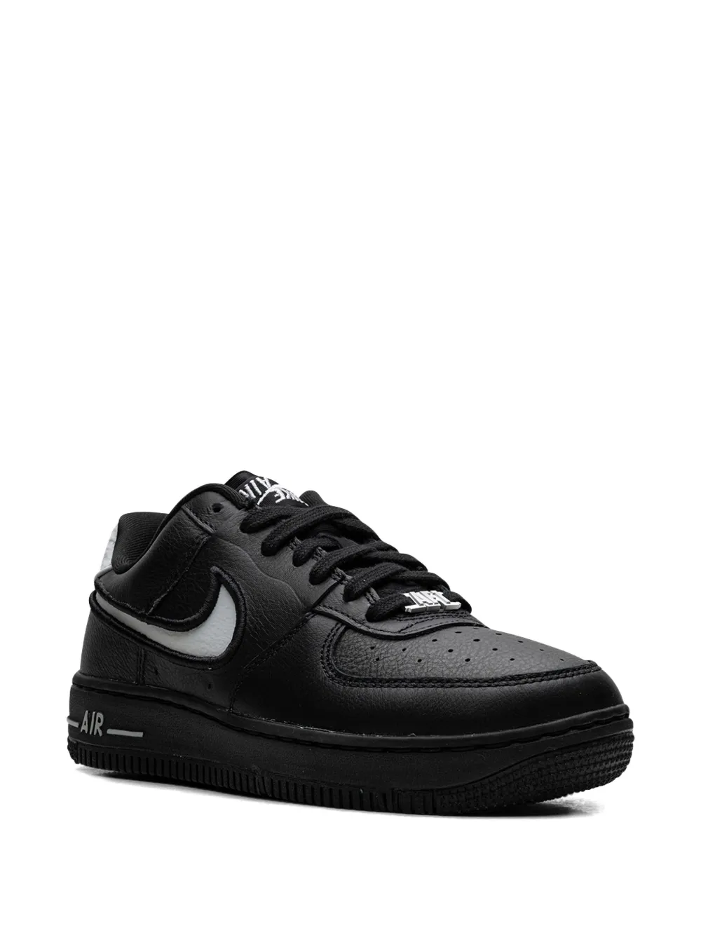 Nike Air Force 1 Low Leather Sneakers In Black
