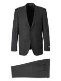 Canali check-pattern single-breasted suit - Grey