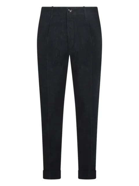 Jacob Cohën pleated-cuffed cotton jeans