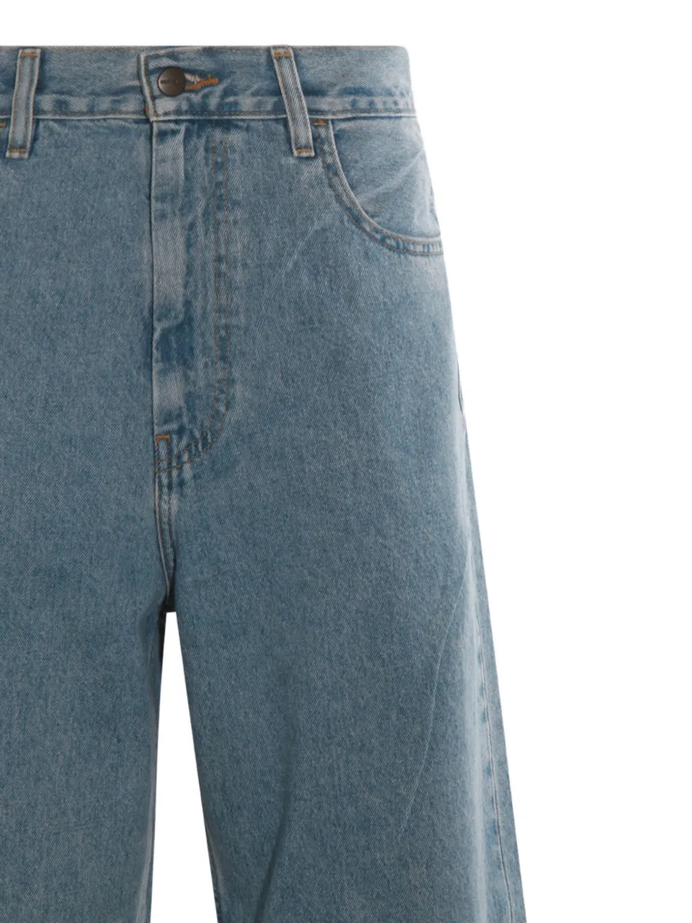 Carhartt WIP Jeans met logopatch Blauw