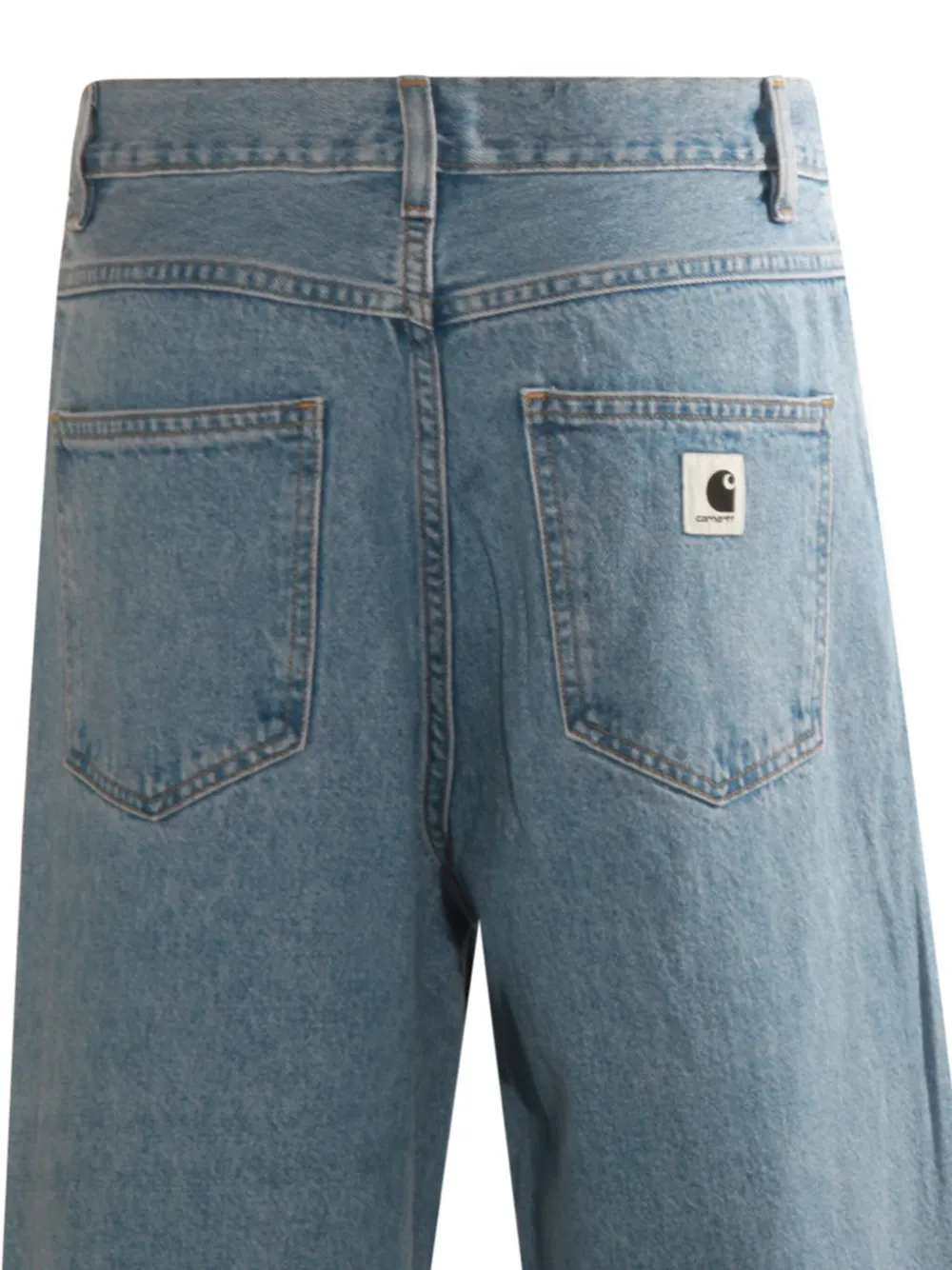 Carhartt WIP Jeans met logopatch Blauw