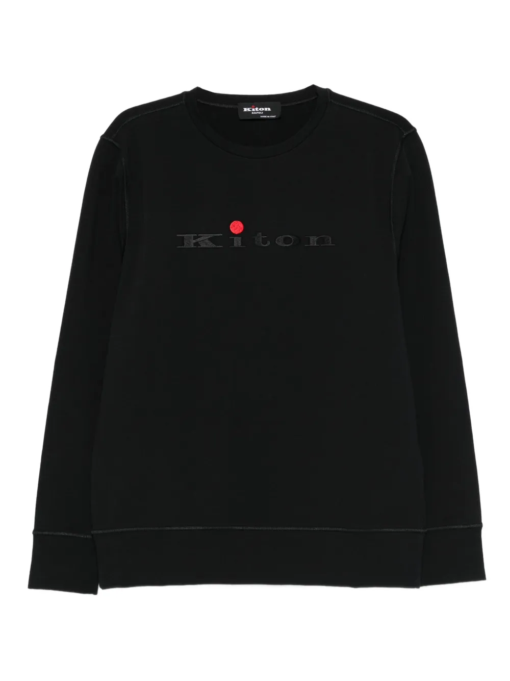 Kiton logo-detailing sweatshirt - Nero