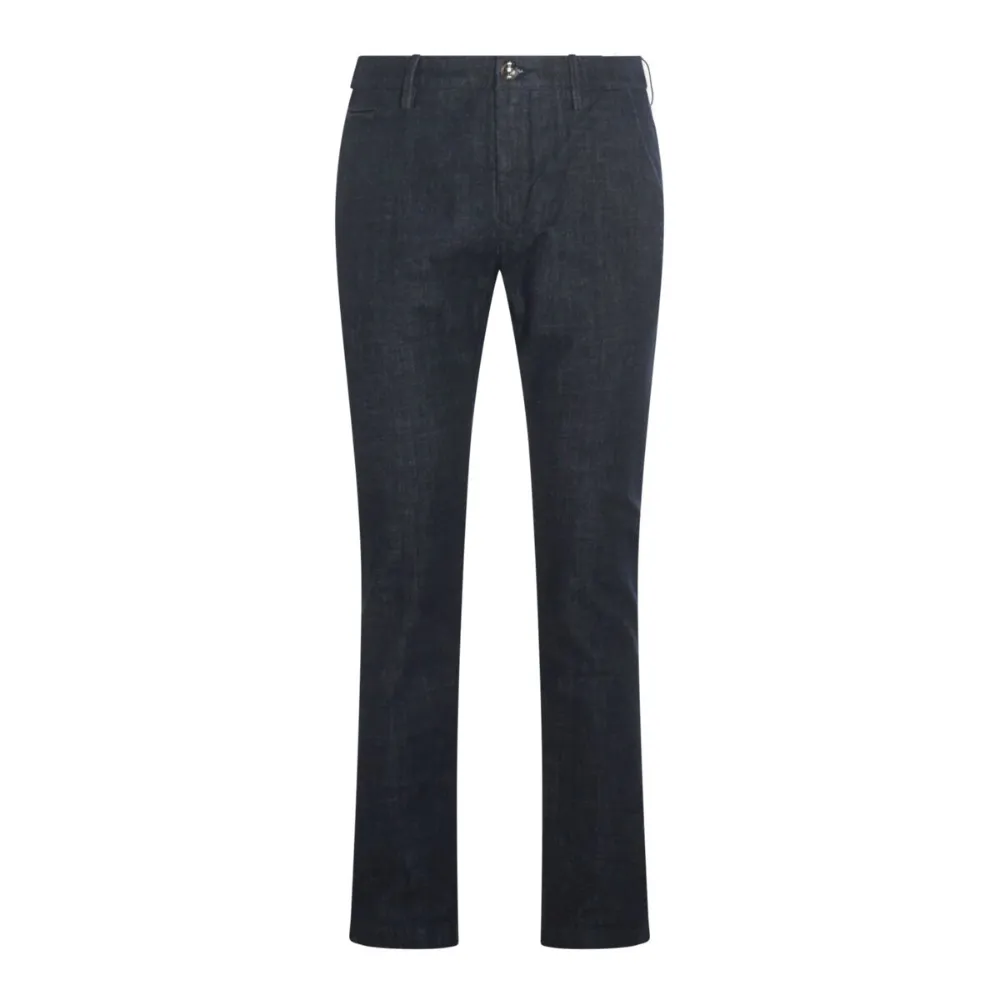 Jacob Cohen Straight Trousers With Pockets And Belt Loops In Blue