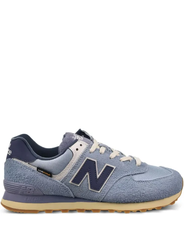 New Balance 574 スエード スニーカー | ブルー | FARFETCH JP