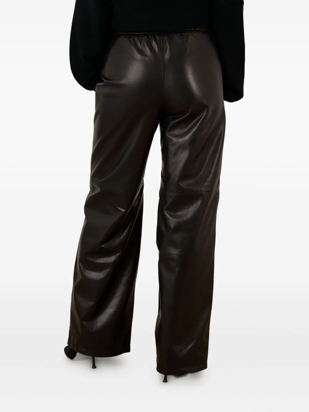 Enes Irene broek met trekkoord Zwart