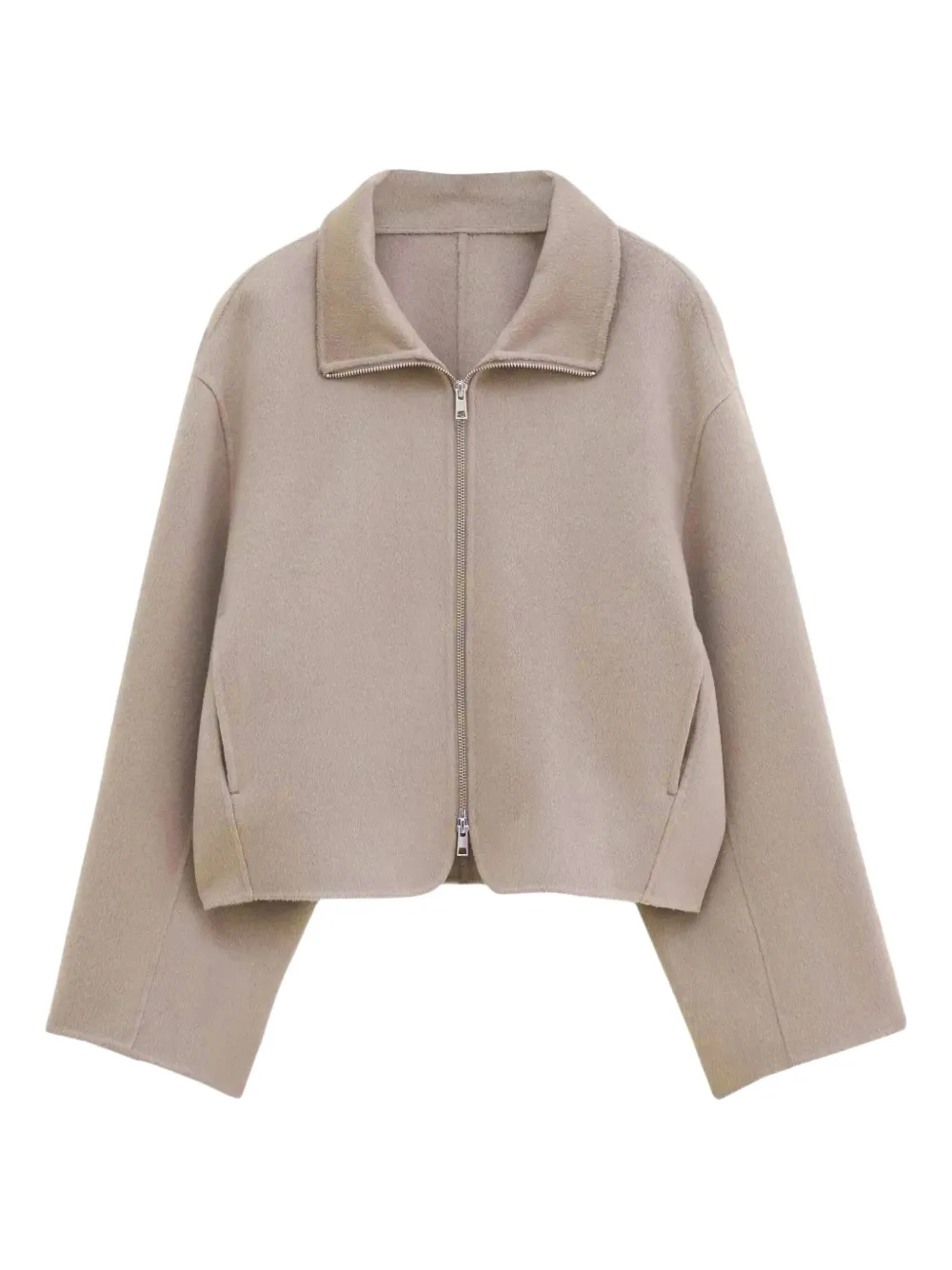 Filippa K zip-front cropped jacket | Neutrals | Image 1