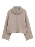 Filippa K zip-front cropped jacket - Neutrals