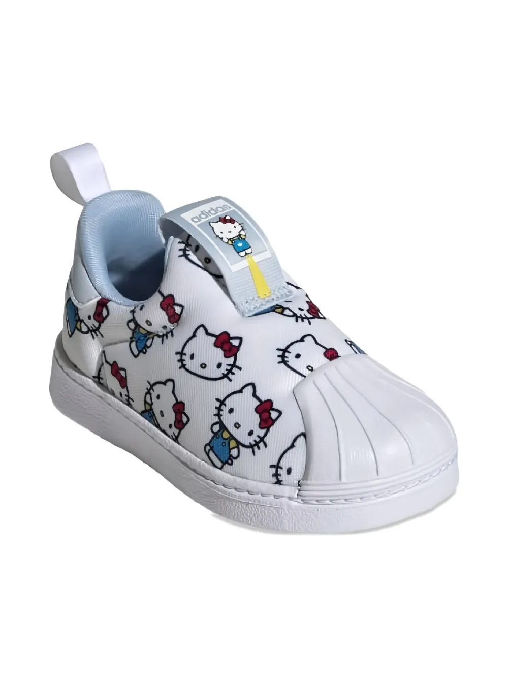 Adidas Kids x Hello Kitty Superstar 360 I "Cloud White Halo Blue Glow Blue" sneakers