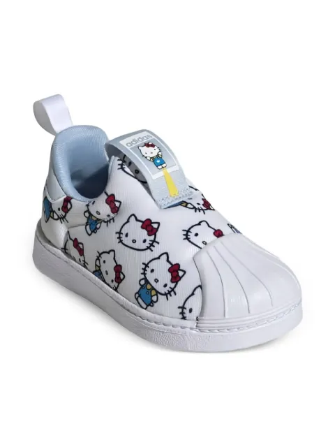 adidas Kids x Hello Kitty Superstar 360 I "Cloud White/Halo Blue/Glow Blue" sneakers