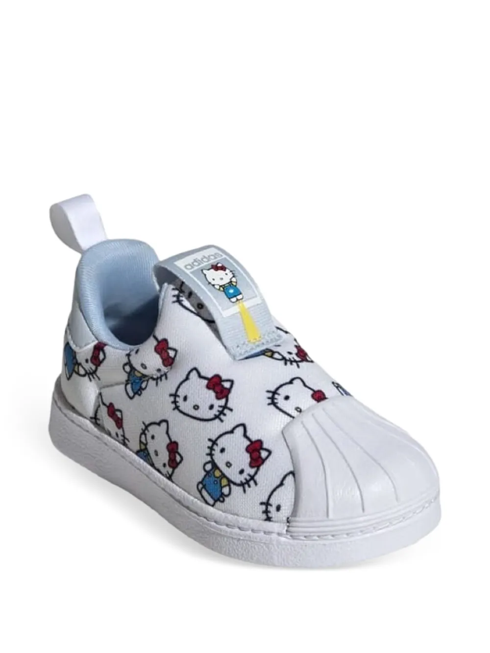 Adidas Kids x Hello Kitty Superstar 360 I Cloud White/Halo Blue/Glow Blue sneakers - Wit