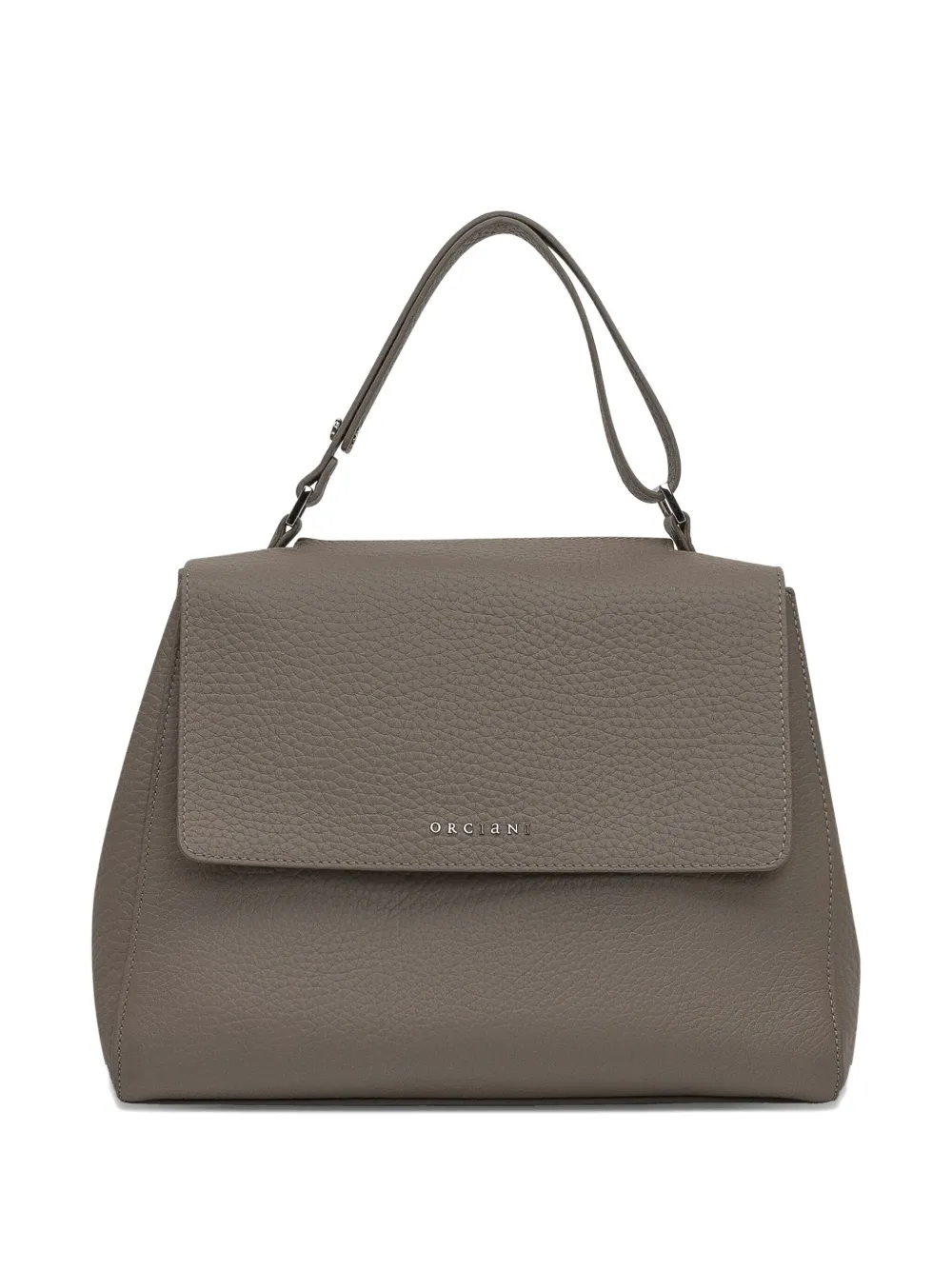 Orciani Medium Sveva Soft Pebble-grain Tote Bag In Brown