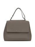 Orciani medium Sveva Soft pebble-grain tote bag - Brown
