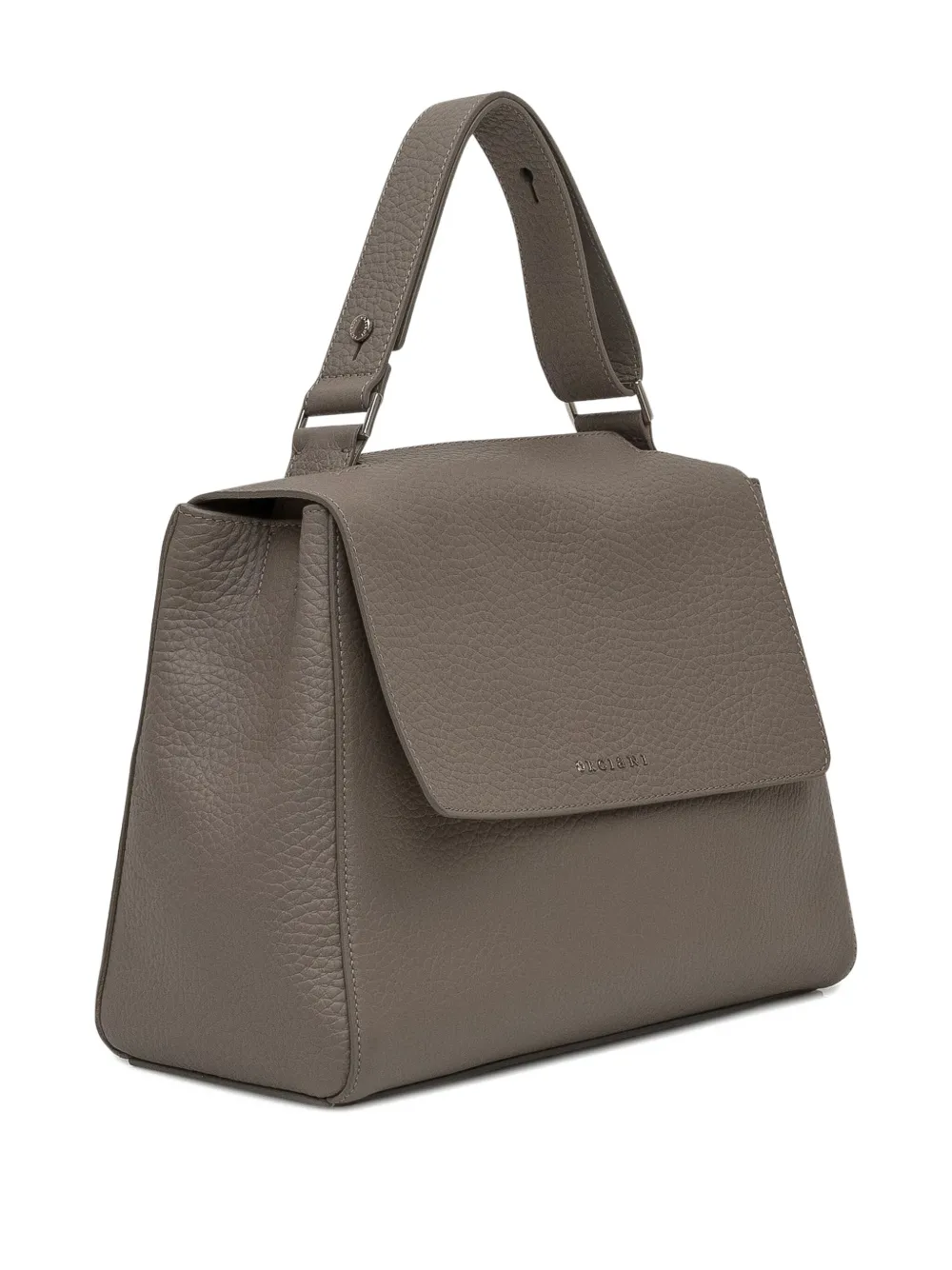 Orciani Medium Sveva Soft Pebble-grain Tote Bag In Brown