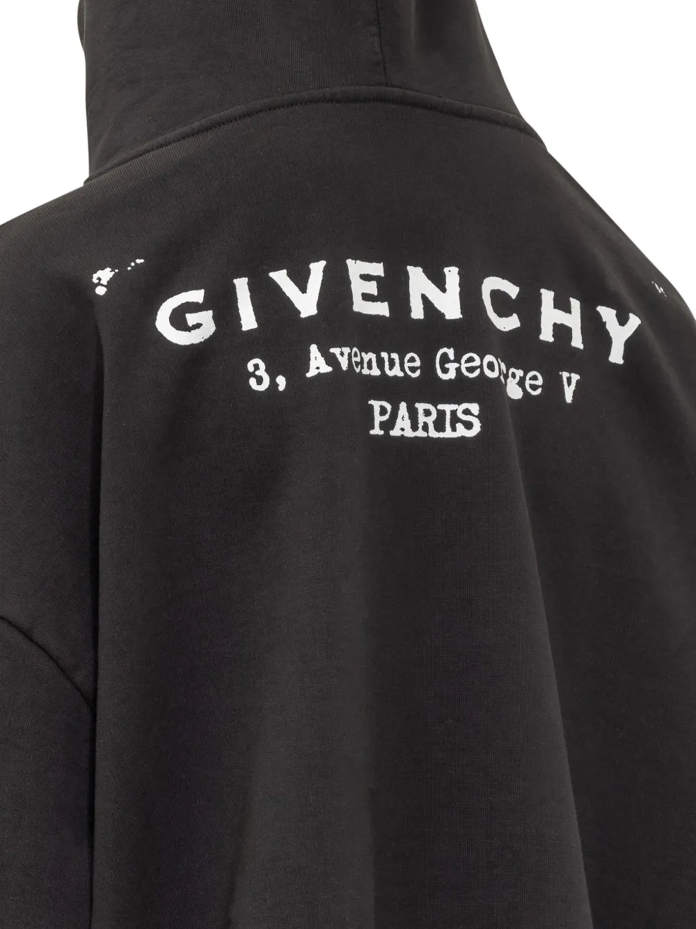 Givenchy Logo Printed Oversized Hoodie In Black
