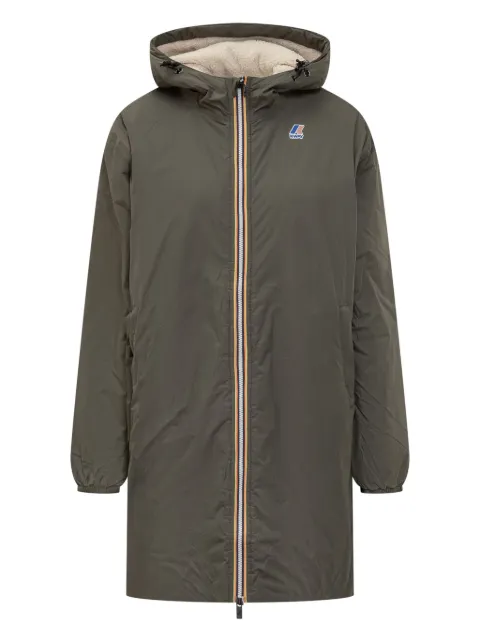 K-Way hooded longline jacket