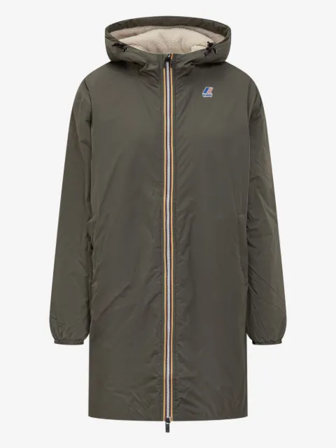 K-Way hooded longline jacket