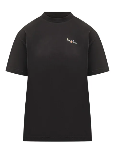 Off-White arrow floral print tee