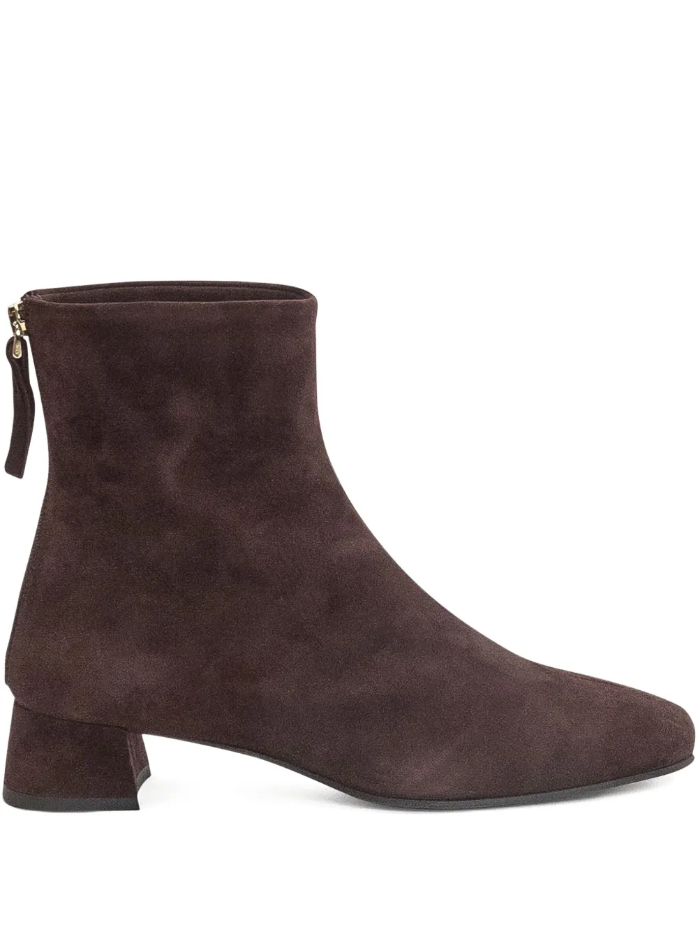 Roberto Festa block-heel zip-up ankle boots Brown