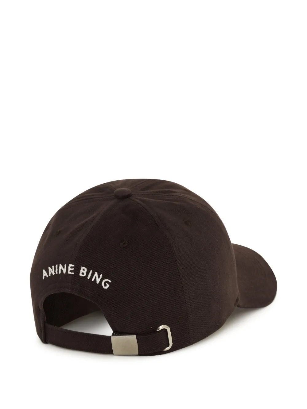ANINE BING Jeremy honkbalpet met geborduurd logo - Bruin