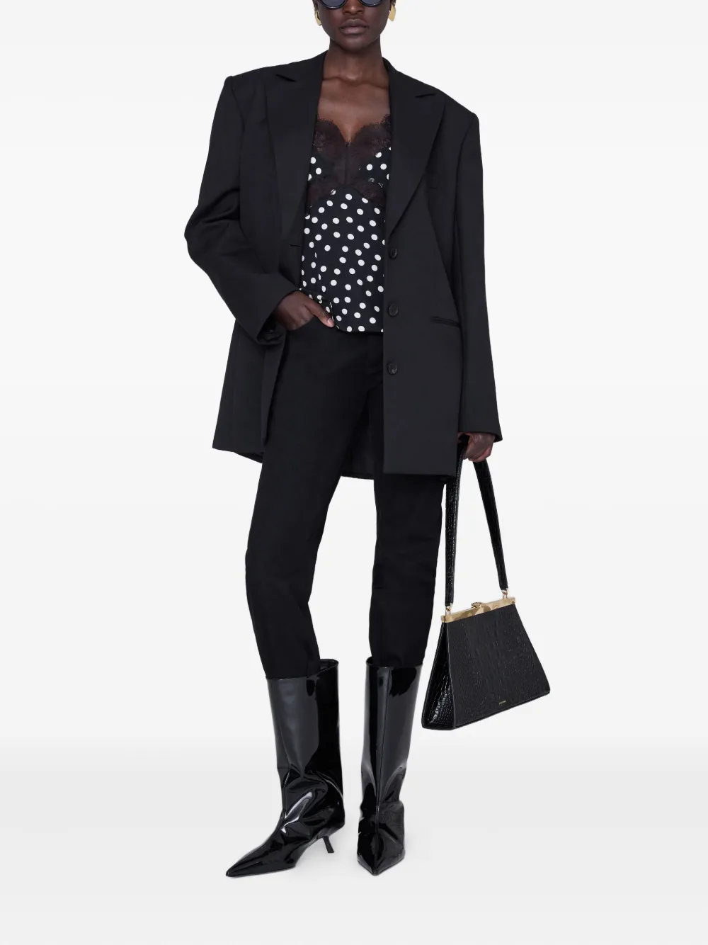 ANINE BING lace polka dot top | Vests & Tank Tops | Image 2