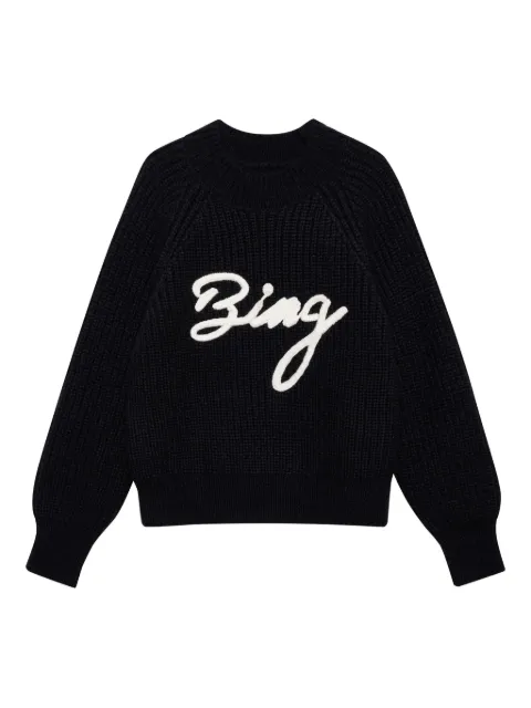 ANINE BING logo-embroidered sweater