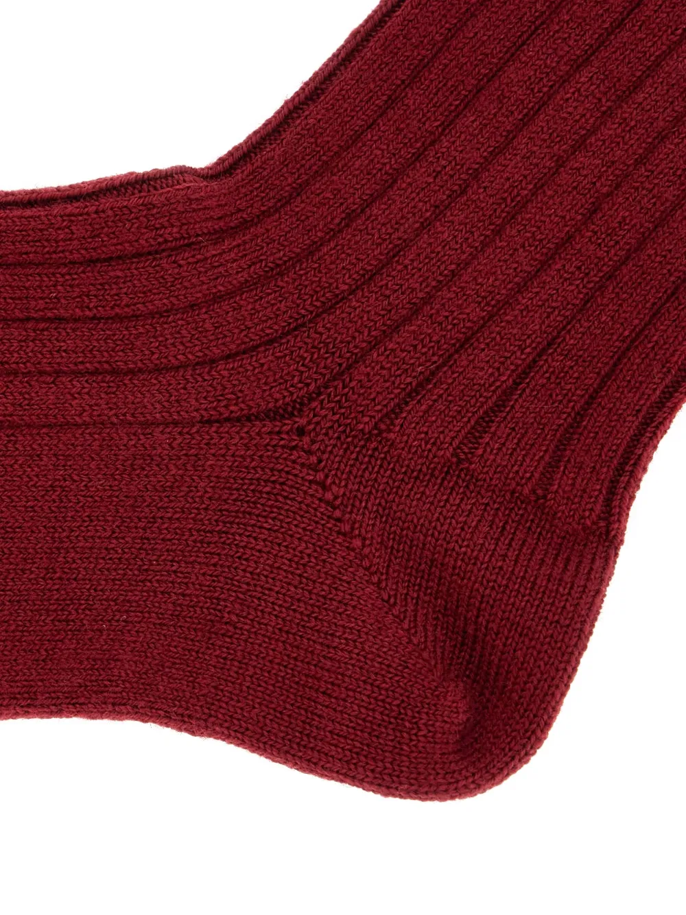 Gallo Ribbed Wool-blend Socks In Red