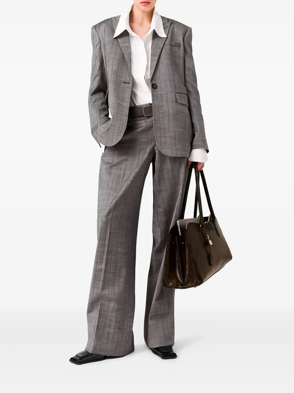 Stella McCartney wool checked trousers | Wide-Leg Pants | Image 2