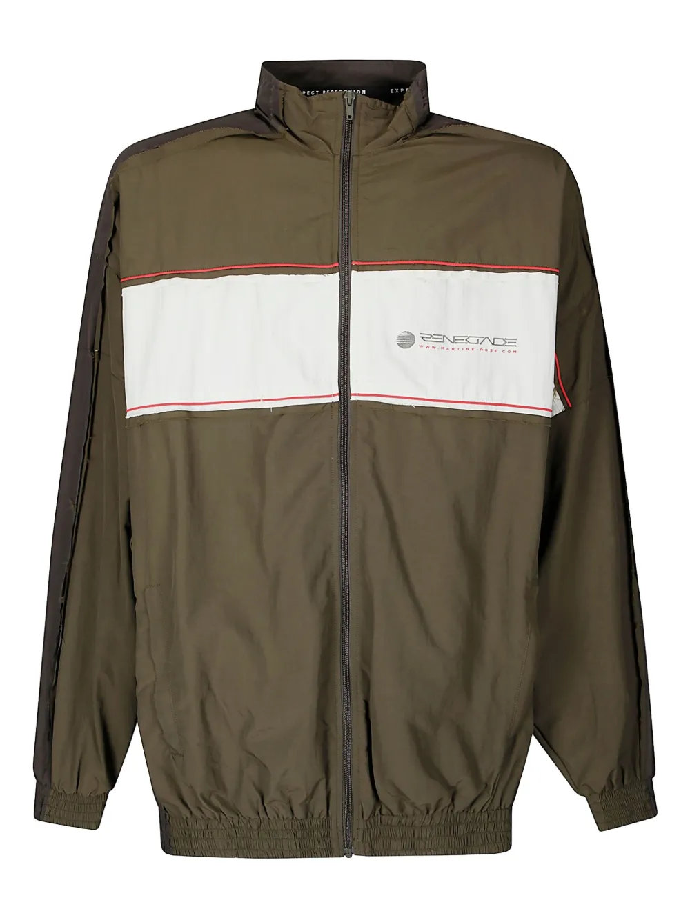Martine Rose layered track jacket | Green | Image 1
